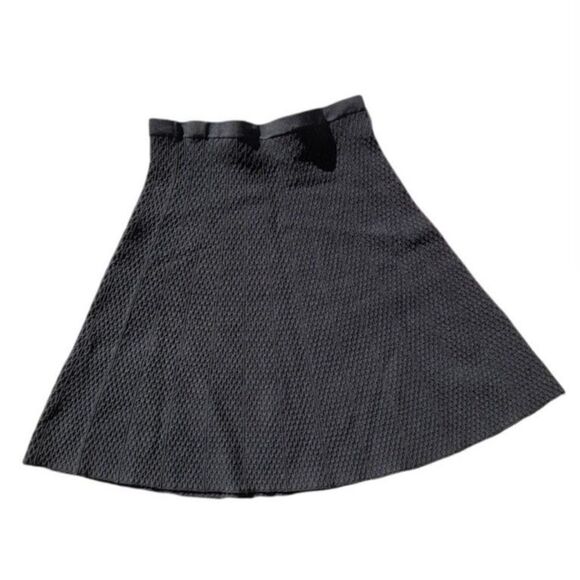Vtg Cabi Textured Amelie Skirt Parochial School Girl A-line Quilted Mini Blk - Picture 3 of 7
